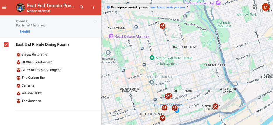 Google-Map-Private-Dining-Toronto-East
