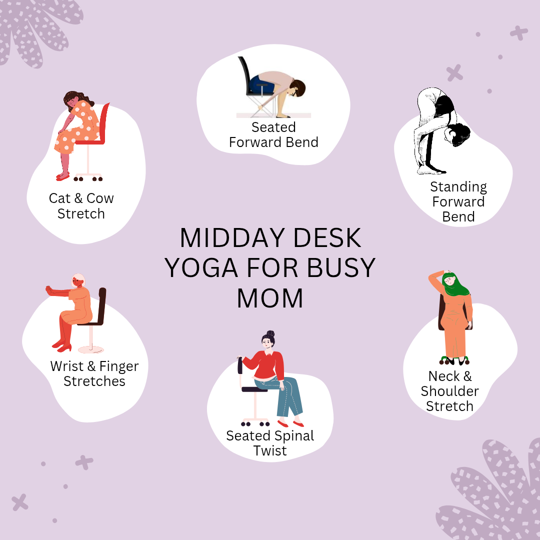 Infographic-of-Midday-Desk-Yoga-for-Busy-Moms