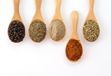 Spices for a quick healthy recipe of Falafel